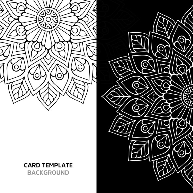 Mandala transparente color negro
