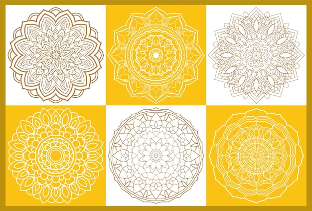 Mandala vector diseño ornamental de lujo