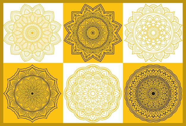 Mandala vector diseño ornamental de lujo