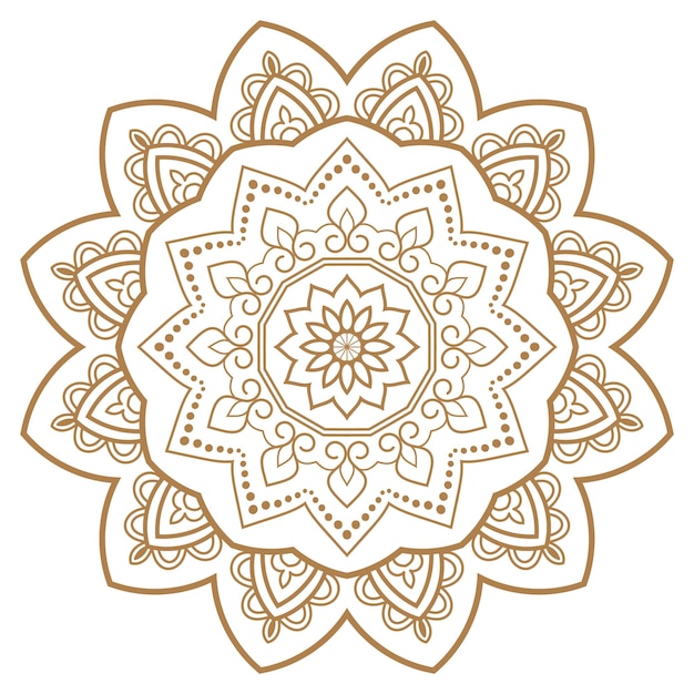 Mandala Vector Diseño ornamental de lujo