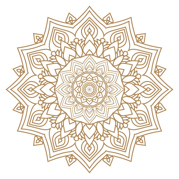 Mandala Vector Diseño ornamental de lujo
