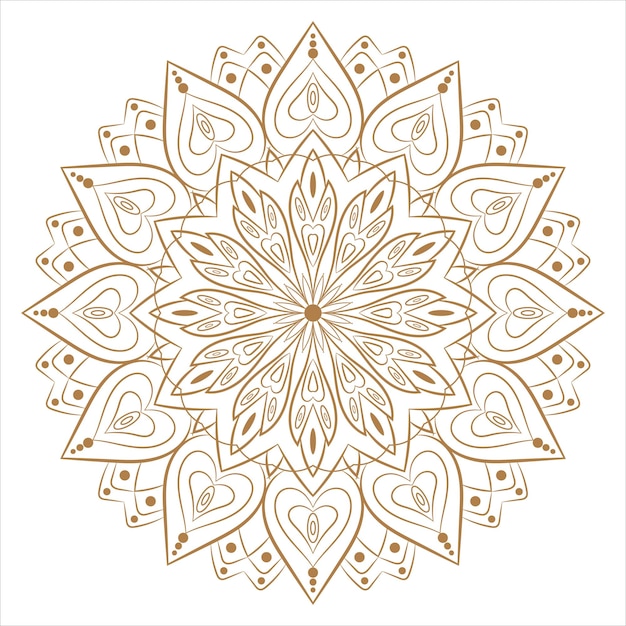 Vector mandala vector diseño de patrón de arte ornamental de lujo