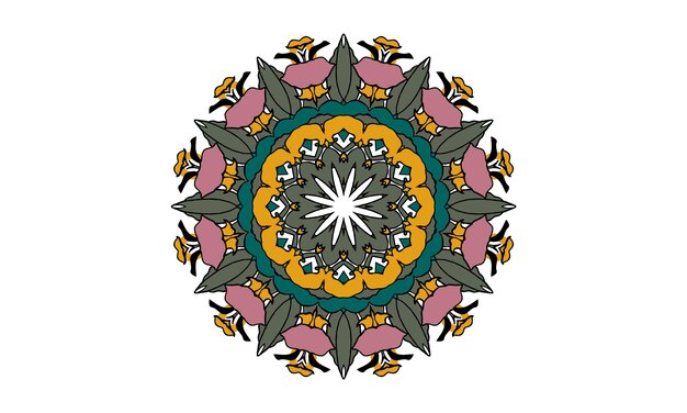 mandala vector diseño vintage diseño de patrón floral abstracto diseño de camiseta