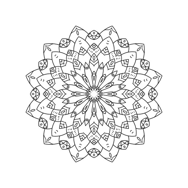 Mandala vector estampado Patrón étnico