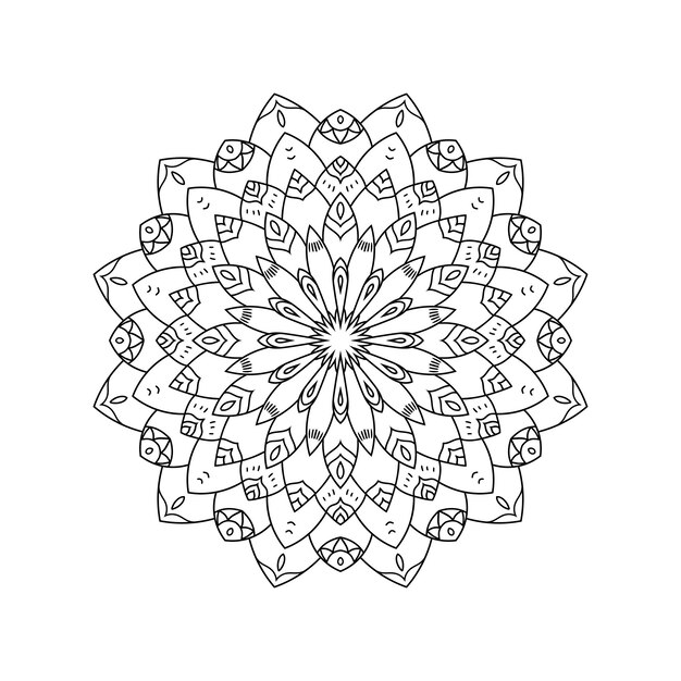 Mandala vector estampado Patrón étnico