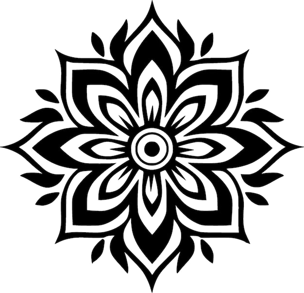 Mandala Vector Logo de alta calidad Ilustración vectorial ideal para gráficos de camisetas