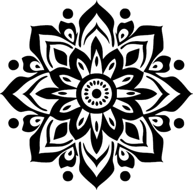 Mandala Vector Logo de alta calidad Ilustración vectorial ideal para gráficos de camisetas