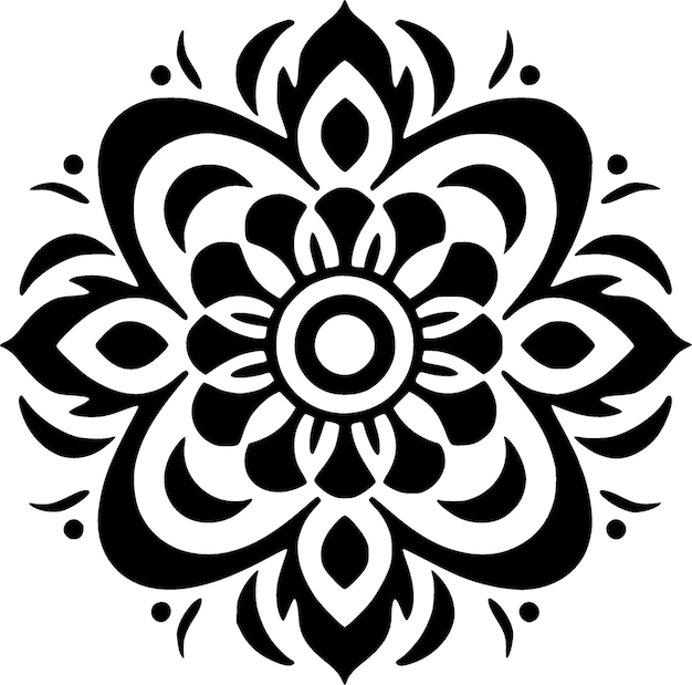 Mandala Vector Logo de alta calidad Ilustración vectorial ideal para gráficos de camisetas