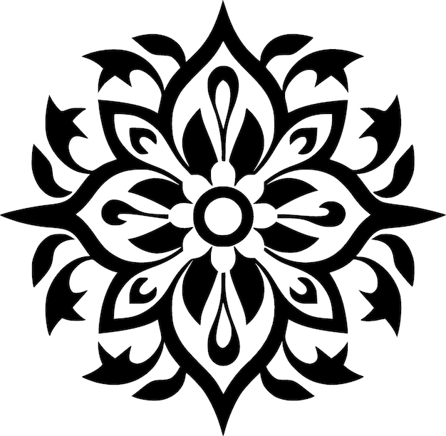 Mandala vector logo de alta calidad ilustración vectorial ideal para gráficos de camisetas