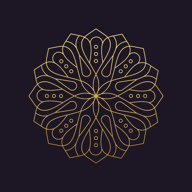 Mandala-vector logo / icono de la ilustración