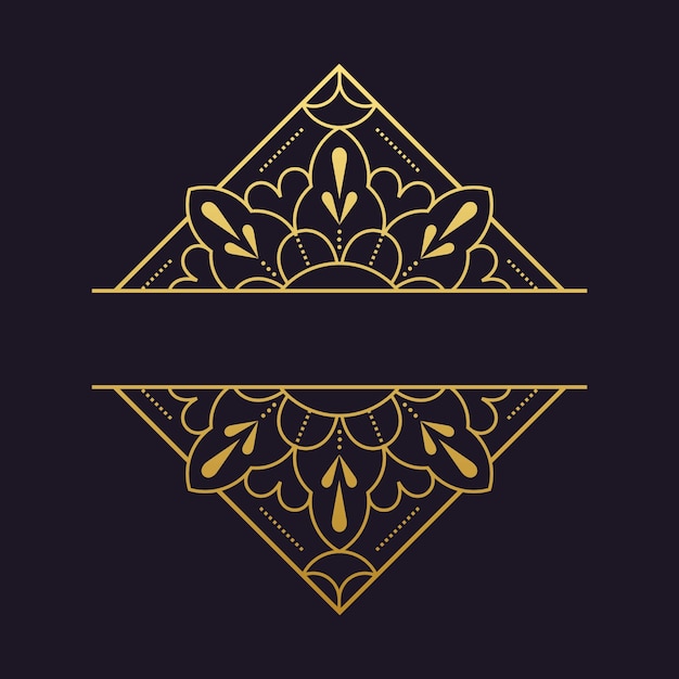 Mandala-vector logo / icono de la ilustración