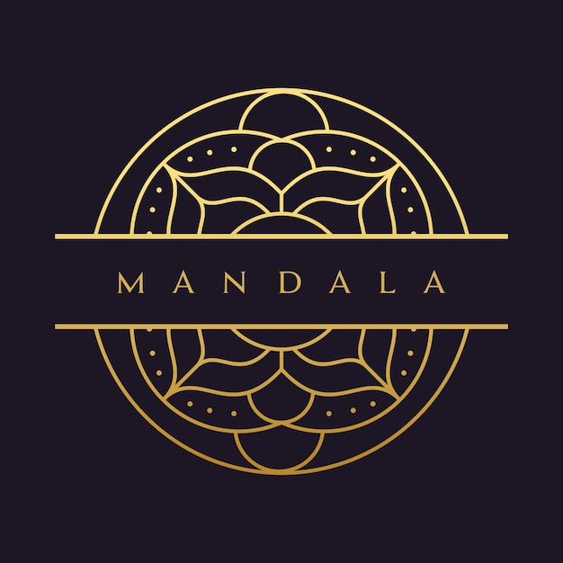 Mandala-vector logo / icono de la ilustración