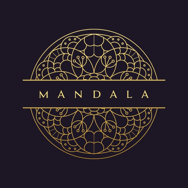 Mandala-vector logo / icono de la ilustración