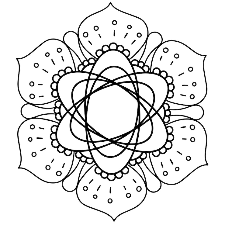 Vector mandala vectorial