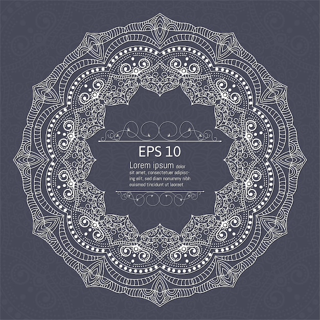 Mandala vintage decoraciones elementos y marcos