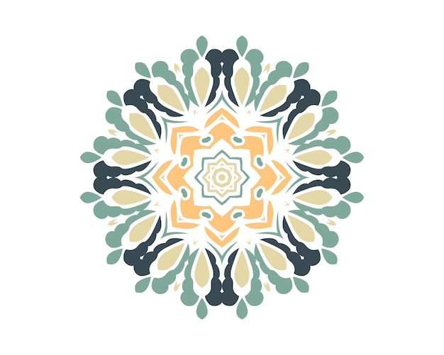 Mandala Vintage elementos decorativos Patrón oriental ilustración vectorial Islam Árabe Indio