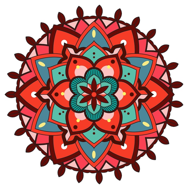 Mandala vintage con líneas finas
