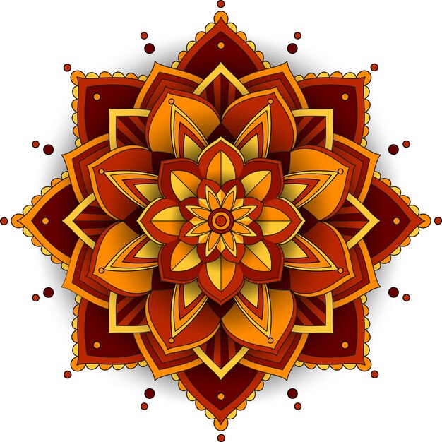 Mandala vintage con líneas finas
