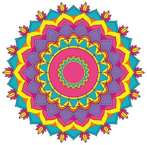 Mandala vintage con líneas finas