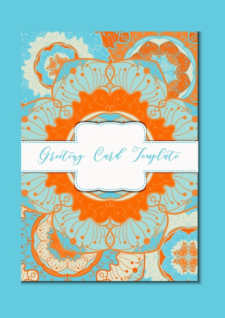 Mandala Vintage Template Card