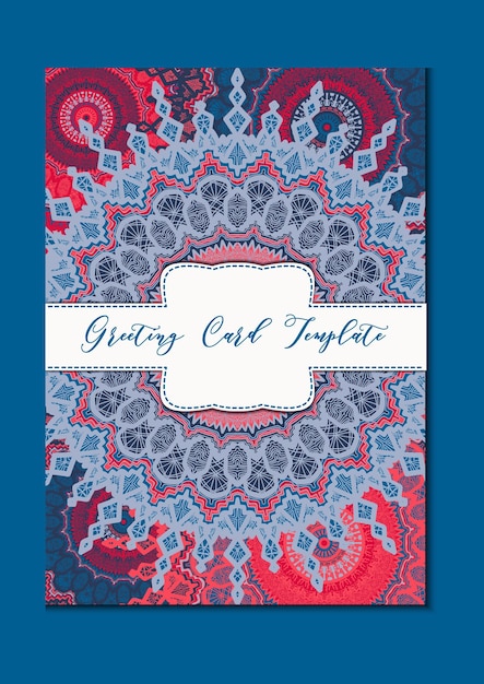 Mandala Vintage Template Card