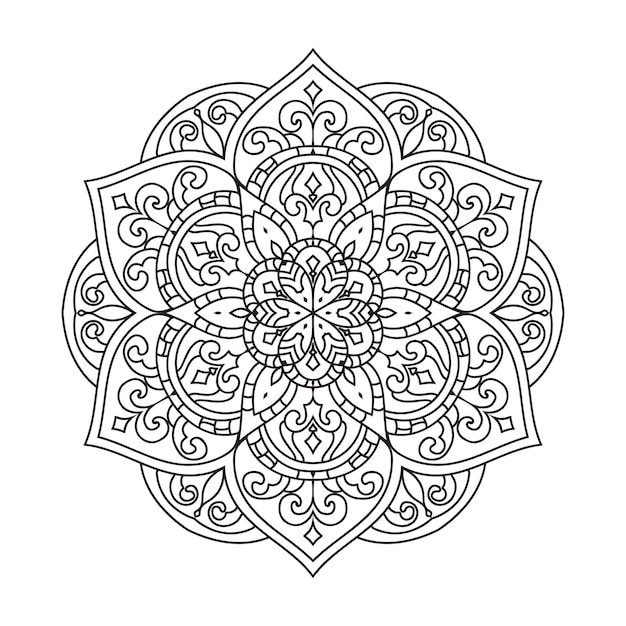 Vector mandalamandala indio ornamento mandala floral mandala flor mandala alrededor del ornamento indio o nombre