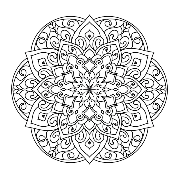 Vector mandalamandala indio ornamento mandala floral mandala flor mandala alrededor del ornamento indio o nombre