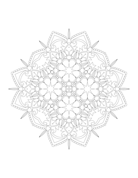 MandalaPáginas Para ColorearMandalas De FloresPatrón de mandala abstracto vectorialPatrón de mandala