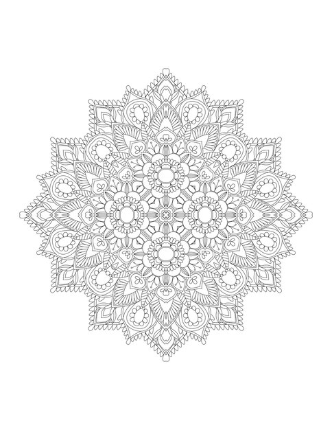 MandalaPáginas Para ColorearMandalas De FloresPatrón de mandala abstracto vectorialPatrón de mandala