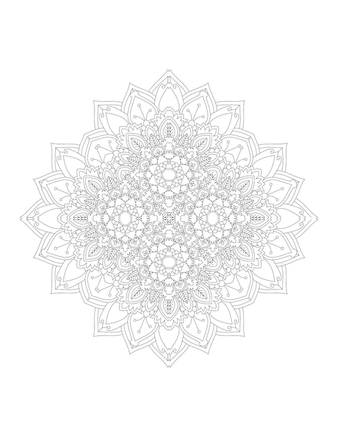 MandalaPáginas Para ColorearMandalas De FloresPatrón de mandala abstracto vectorialPatrón de mandala