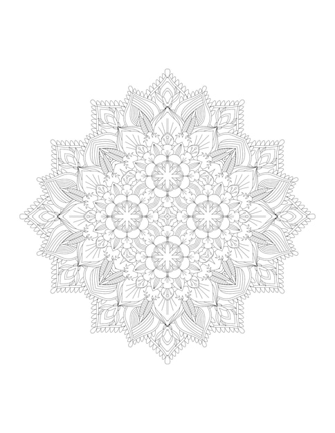 MandalaPáginas Para ColorearMandalas De FloresPatrón de mandala abstracto vectorialPatrón de mandala