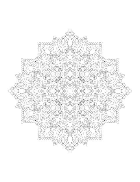 MandalaPáginas Para ColorearMandalas De FloresPatrón de mandala abstracto vectorialPatrón de mandala