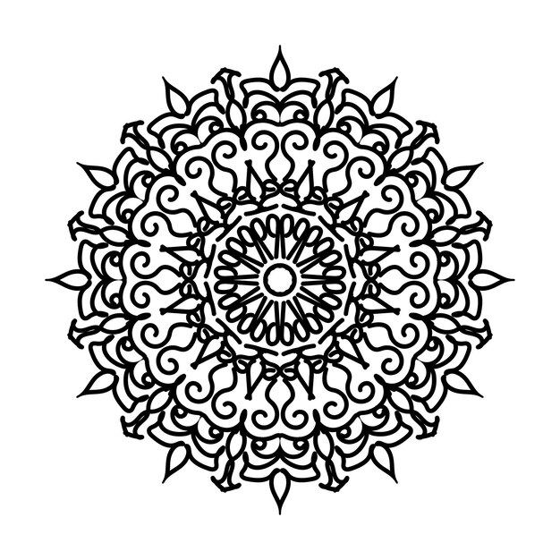 Mandalas para colorear Adornos redondos decorativos