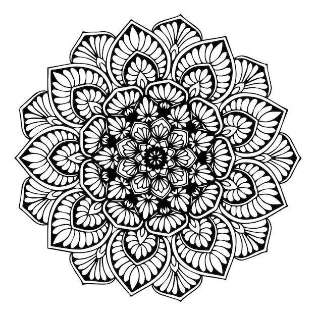 Mandalas para colorear libro. vector oriental, patrones de terapia antiestrés. logotipos de yoga vec