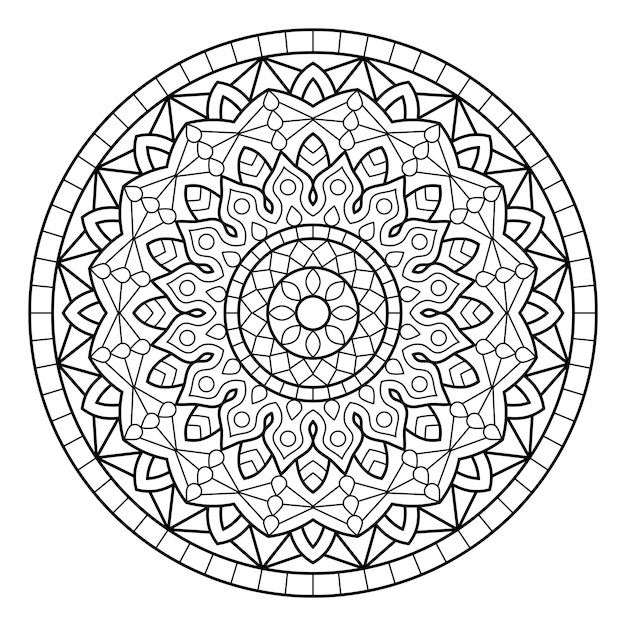 Mandalas para colorear páginas del libro