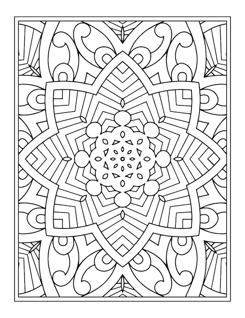 Mandalas para colorear páginas del libro