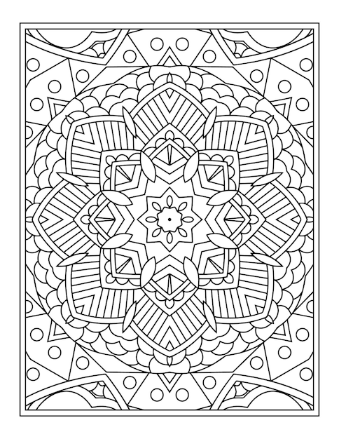Mandalas para colorear páginas del libro