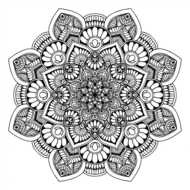 Mandalas para colorear, Terapia Oriental, Yoga