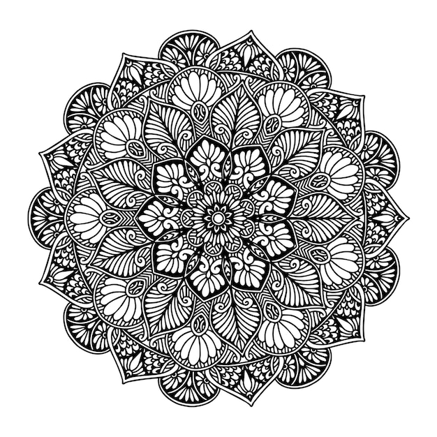 Mandalas para colorear, terapia oriental, yoga