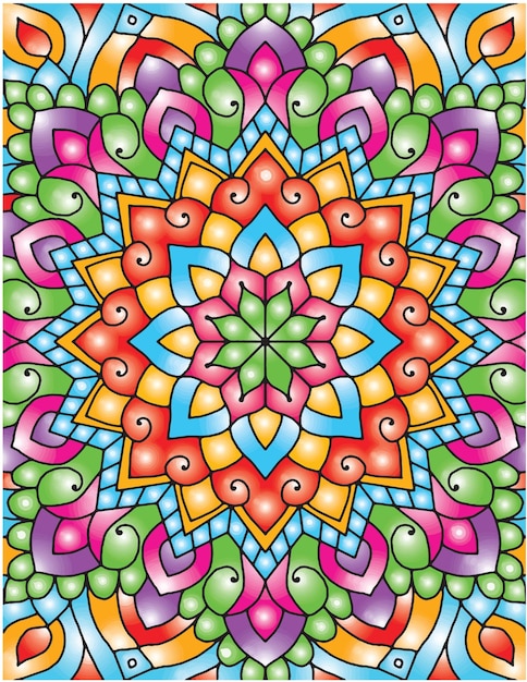 Mandalas dibujadas a mano para colorear para adultos. página para colorear de mandala floral dibujada a mano.