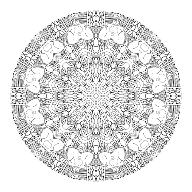 Mandalas Elementos decorativos vintage Patrón oriental ilustración vectorial Islam árabe indio