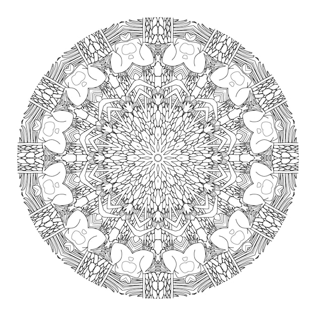 Mandalas Elementos decorativos vintage Patrón oriental ilustración vectorial Islam árabe indio