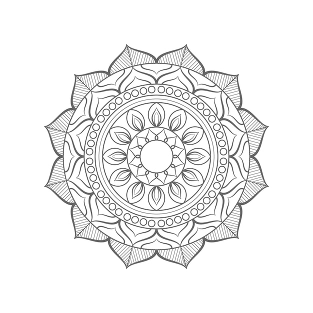 Mandalas ornamentales geométricas arte aislado en un fondo blanco Varios elementos de diseño que