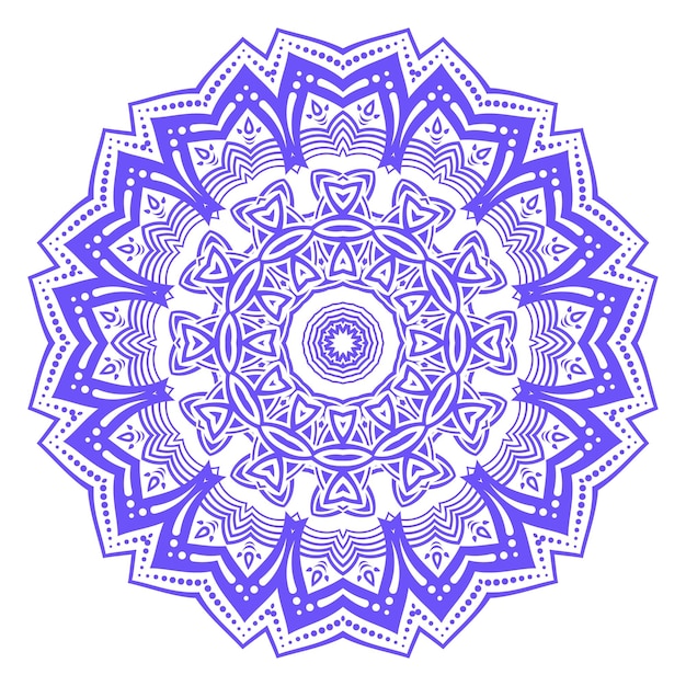 Los mandalas de simetría y espíritu en flor