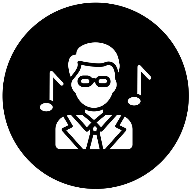 Manejador de talentos de diseño vectorial Estilo de icono