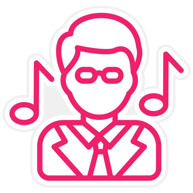 Manejador de talentos de diseño vectorial Estilo de icono