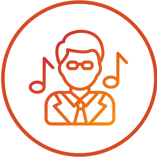 Manejador de talentos de diseño vectorial Estilo de icono