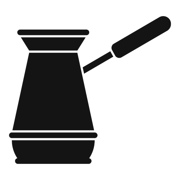 Manejar una cafetera con una bebida de café aromática caliente