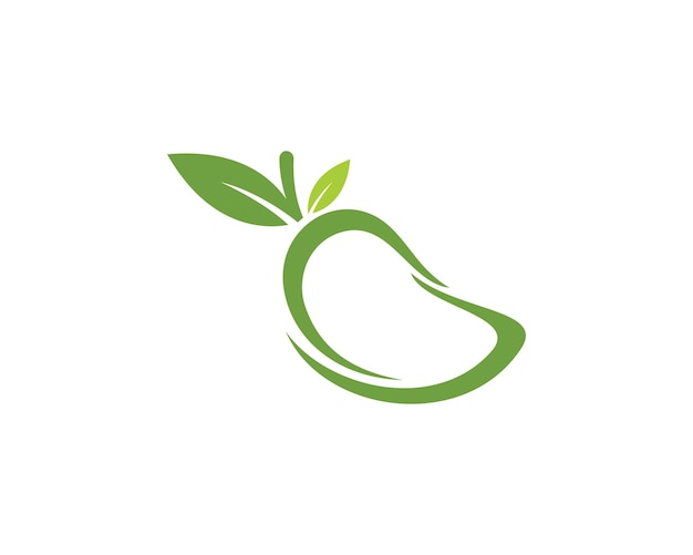 Mango en estilo plano Mango vector logo