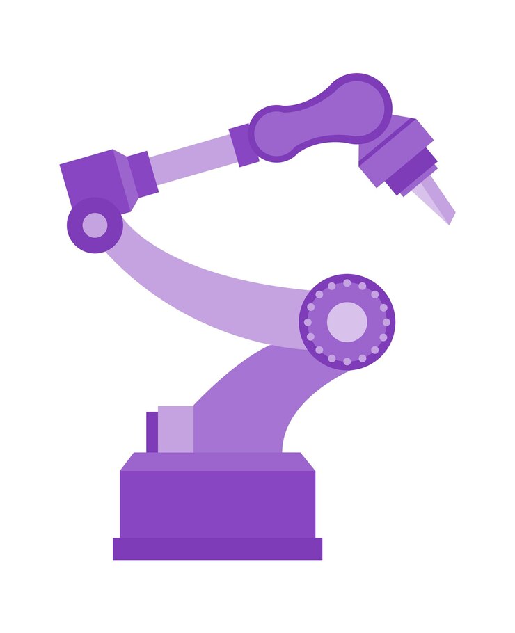 Vector manipulador de brazo robótico ilustración vectorial